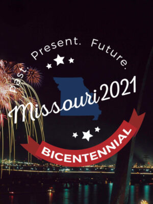 Gateway Arch with Missouri 2021 logo